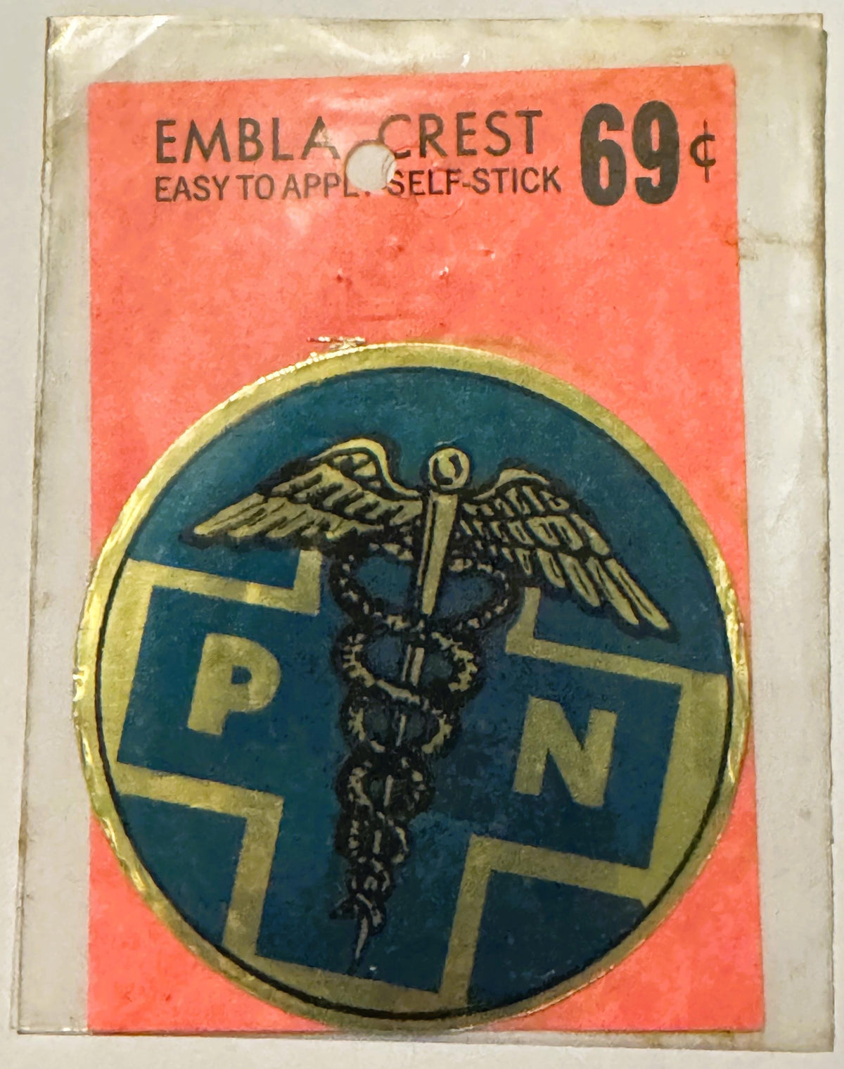 Rare Vintage 1960s Practical Nurse Decal - Sticker ✨ Medical and Pharmacy