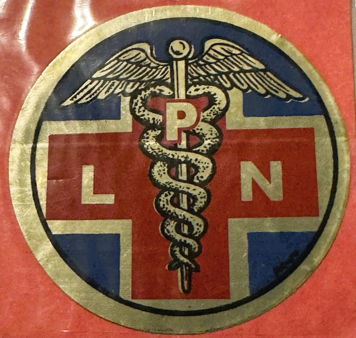 Rare Vintage 1960s Licensed Practical Nurse Decal - Sticker ✨ Medical and Pharmacy