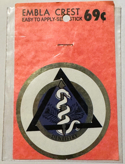 Rare Vintage 1960s Dentistry Medicine Decal - Sticker ✨ Historic Memorabilia!