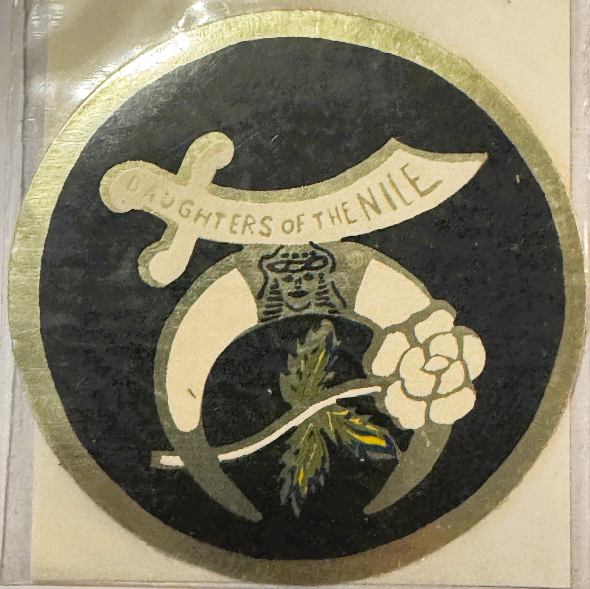 Rare Vintage 1960s Daughters of the Nile Decal - Sticker ✨ Historic Memorabilia!