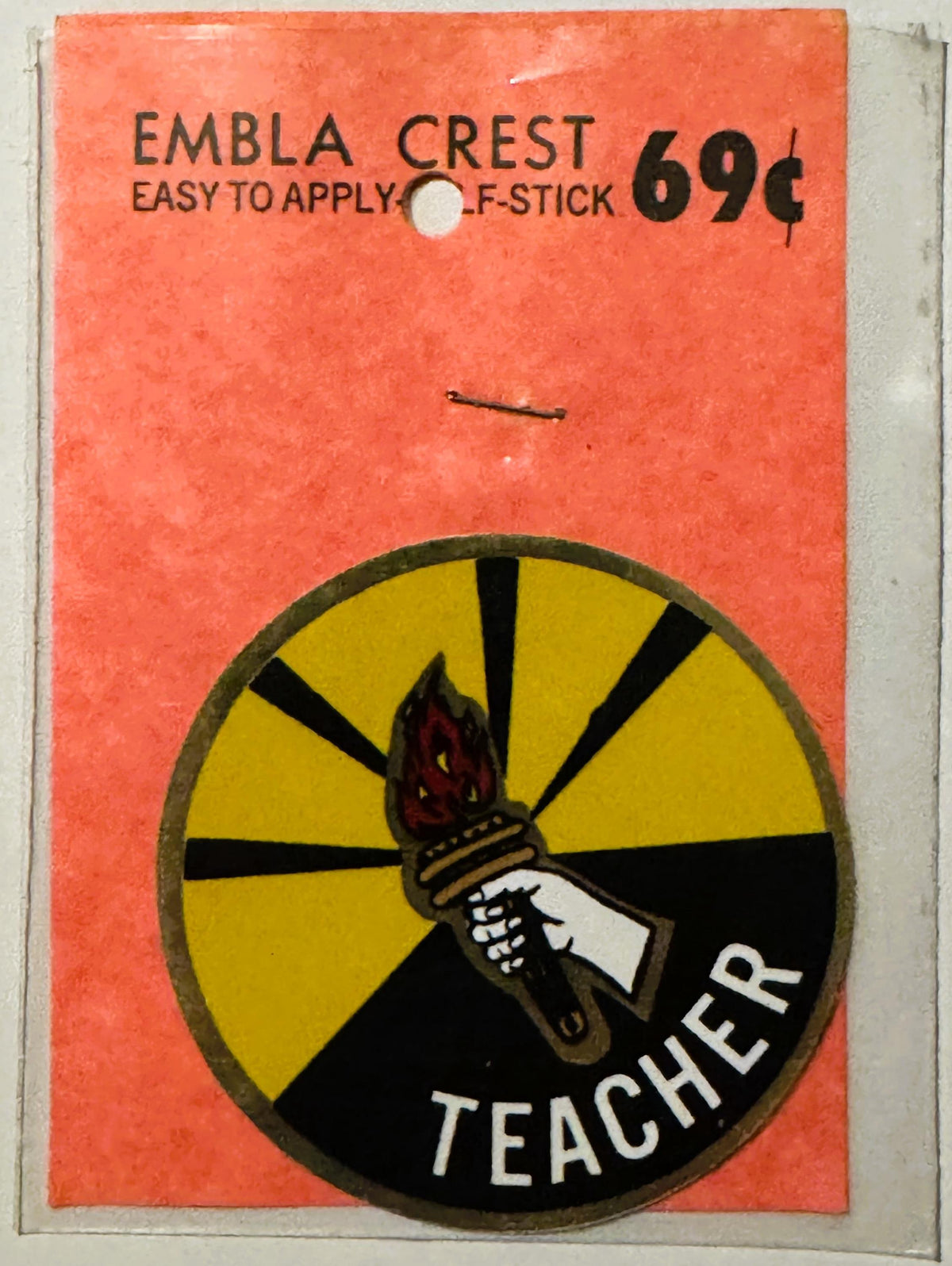 Vintage 1960s Teacher Decal: Embla Crest ✨ Walterboro SC Collectible