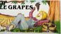 Vintage 1980s Cotton Top Table Grapes Crate Label from Tulare, California