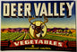 Vintage 1950s Deer Valley Crate Label 🍎 Glendale, AZ, Neat History Mafia Farmers?