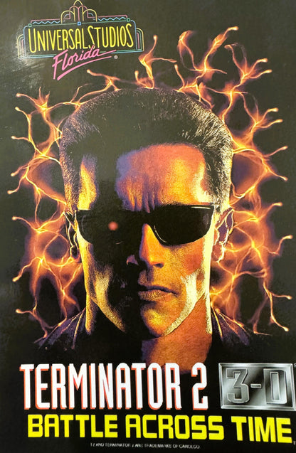 Vintage 1996 Terminator 2: 3‑D Postcard — Universal Studios Attraction Memorabilia