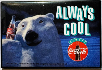 Vintage 1993 Coca Cola Polar Bear Pin NOS Advertising Mascot Enamel Badge 🥤