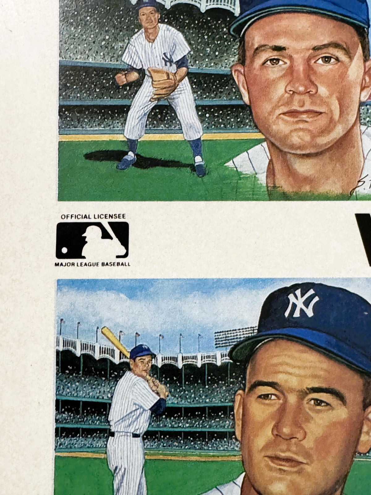 Vintage Susan Rini 1961 Yankees Uncut Press Sheet Mantle Maris Historic Limited Editions MLB Licensed Postcard Art Wall Display ⚾