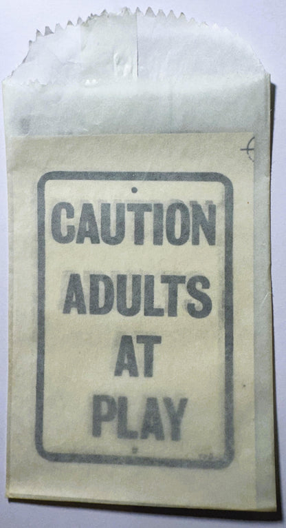 Vintage 1960s “Adults at Play” Decal — NOS Baxter Lane Co. Mid‑Century Americana