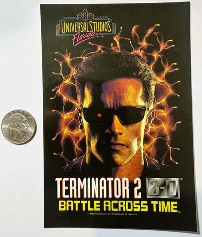 Vintage 1996 Terminator 2: 3‑D Postcard — Universal Studios Attraction Memorabilia