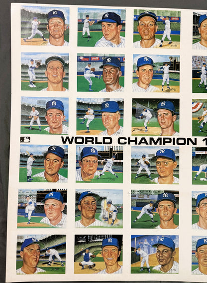 Vintage Susan Rini 1961 Yankees Uncut Press Sheet Mantle Maris Historic Limited Editions MLB Licensed Postcard Art Wall Display ⚾