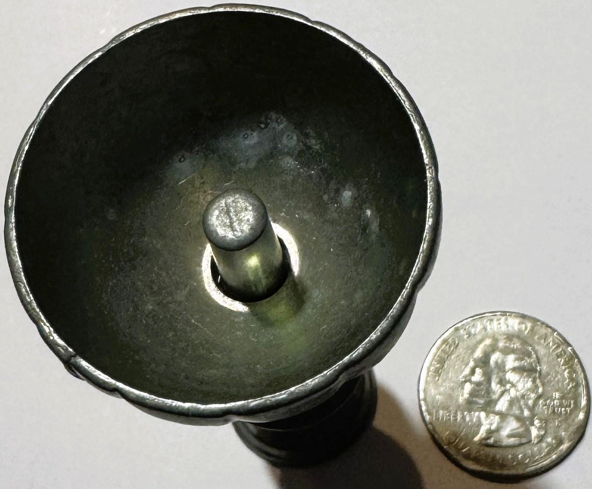 Vintage English Metal Mystery Object 🧩 Two-Piece Industrial Artifact, Stamped, Purpose Unknown