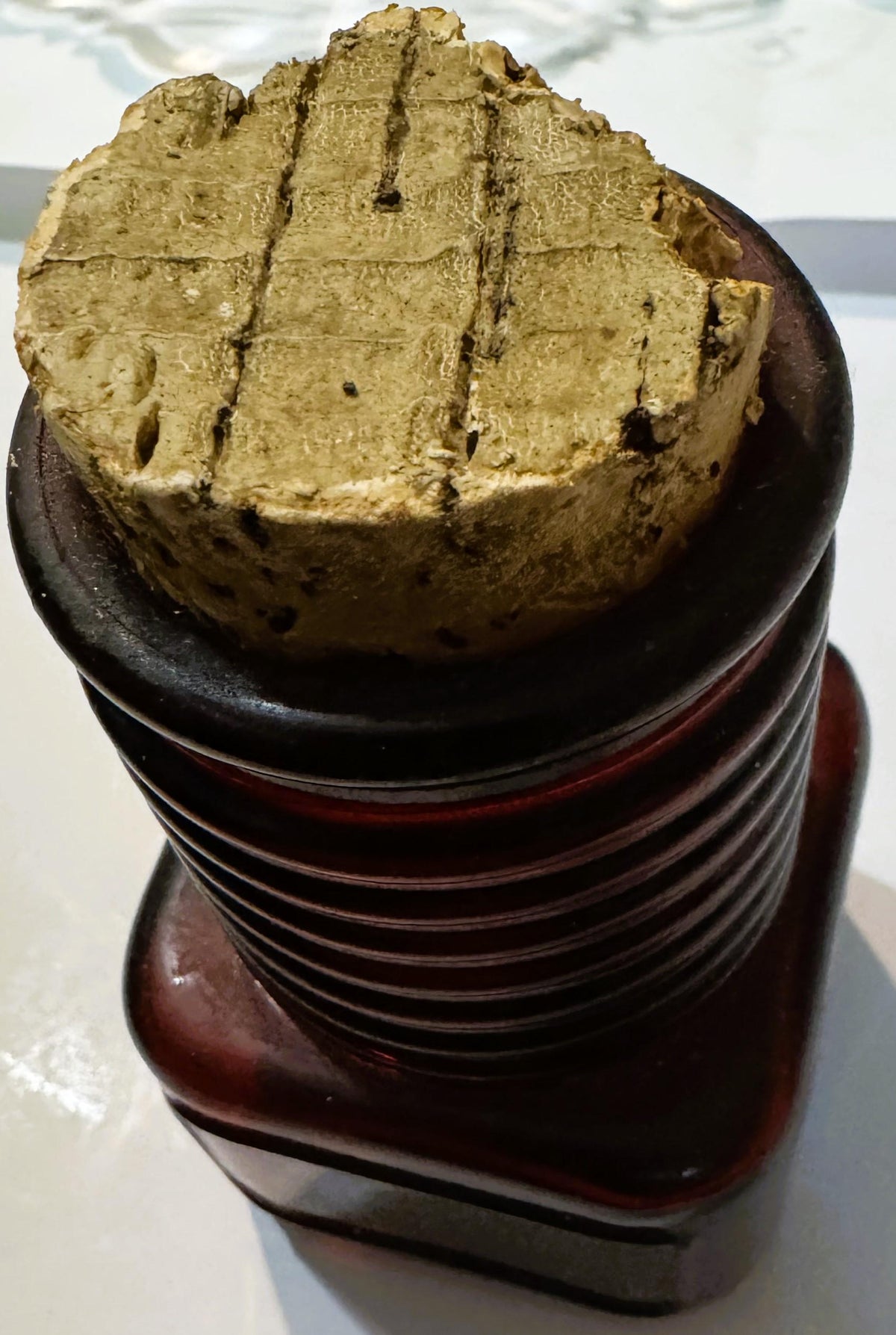 Wheaton Ruby Red Apothecary-Style Bottle with Cork 🧪 Millville New Jersey Glass History