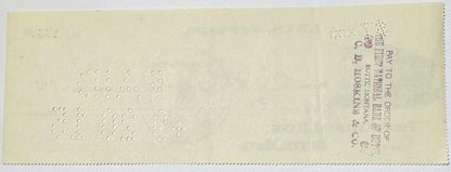 Antique 1910s Leys Jeweler Check | Butte Montana Mining Boomtown Ephemera 🪙