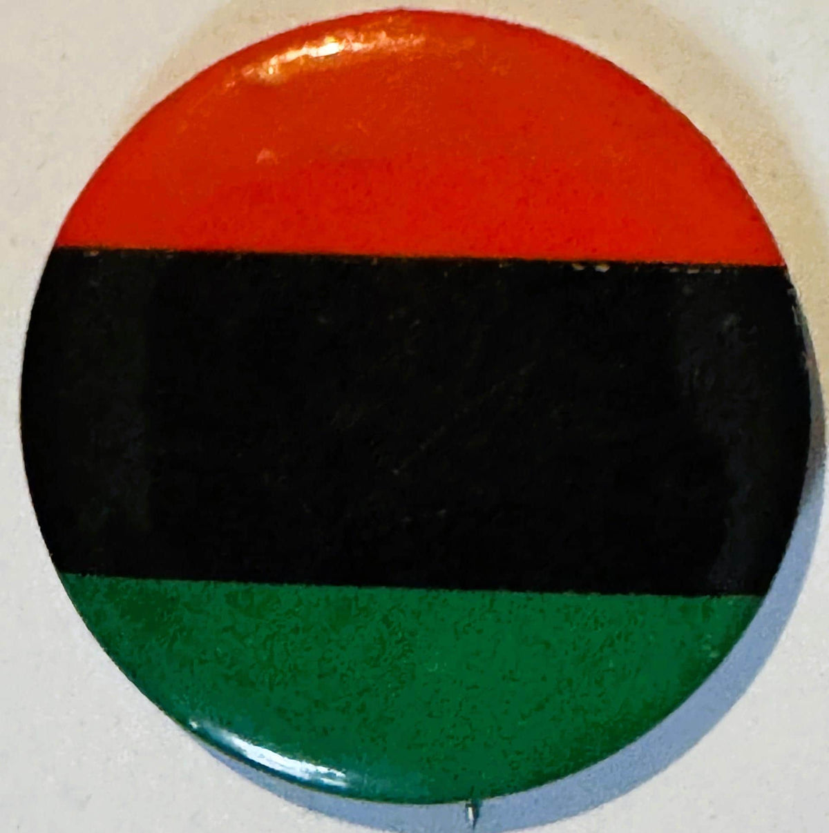 Vintage 1960s Malcolm X Pan‑African Flag Pinback Button 📌 NOS Civil Rights Era