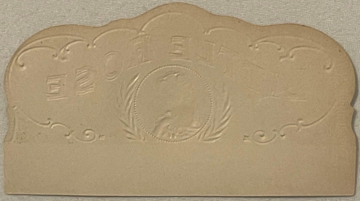 Antique 1900s Little Rose Cigar Box Label 🌹 Gold Embossed Chromolithograph NOS Art — A. Rau, St. Louis