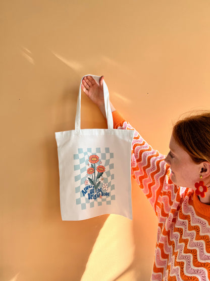 Always on the Bright Side-Tote Bag