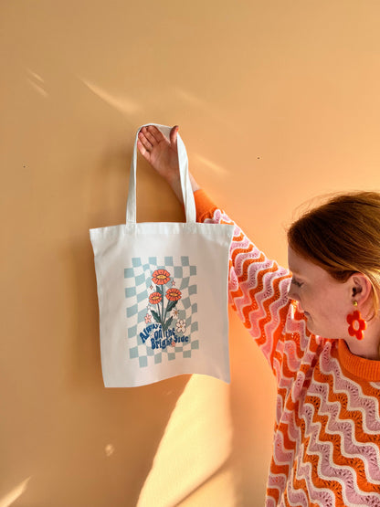 Always on the Bright Side-Tote Bag