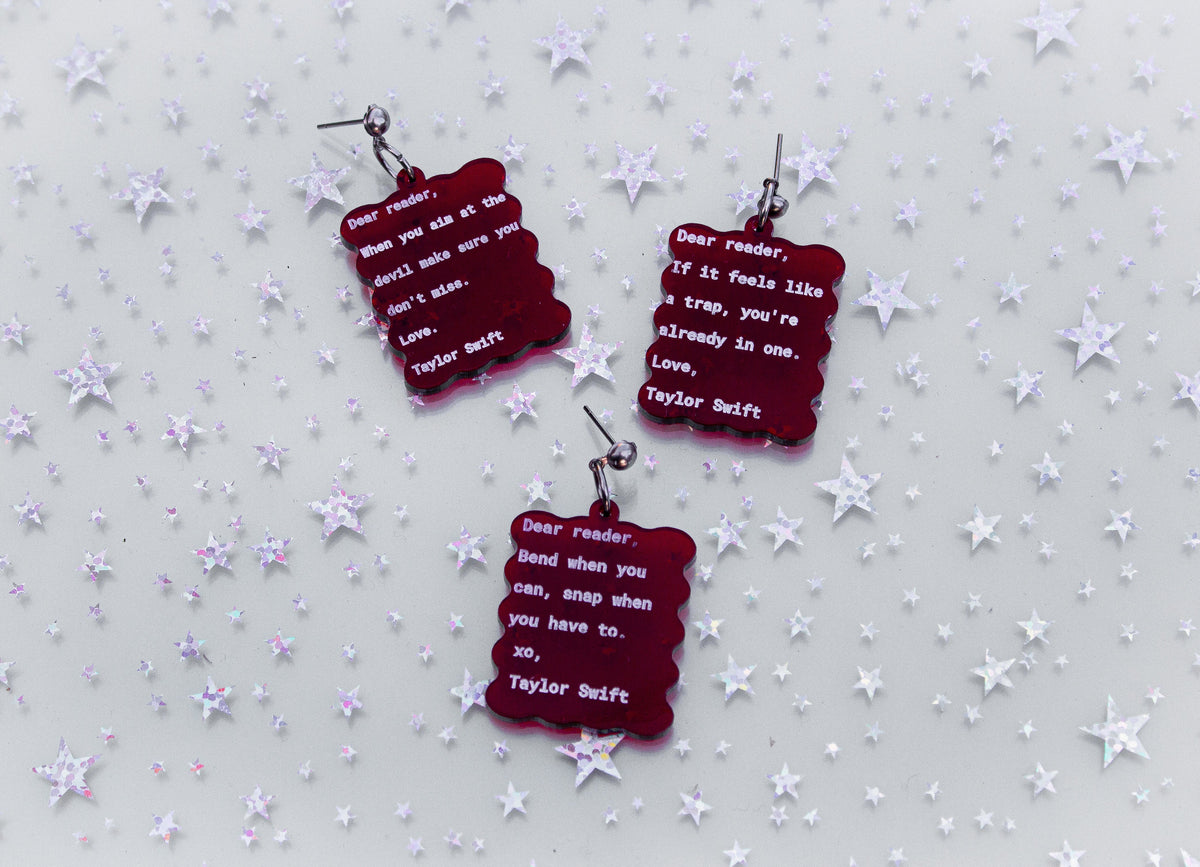 Dear Reader Earrings