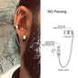 Earrings For Men Unisex Cuff For Pierced or Unpierced Ears.