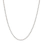 Italian Sterling Silver Diamond Cut Bead Chain Necklace