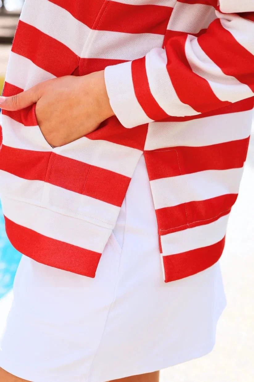 Jess Lea Stars and Stripes Quarter Zip Pullover