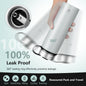 22 Oz Double-walled Insulated Stainless Steel Water Bottle with 2 Lids and Straw