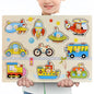 Kids 3D Puzzle Wooden Toys Colorful Geometry Shape Cognition Wood Puzzle Children Early Learning Educational Montessori Toys