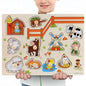 Kids 3D Puzzle Wooden Toys Colorful Geometry Shape Cognition Wood Puzzle Children Early Learning Educational Montessori Toys