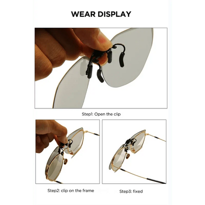 Unisex Clip-On Polarized Sunglasses | UV Protection