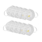 KN95 White Disposable Face Masks with Flow Exhalation Valve