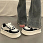 Lace Up Round Toe Platform Sneakers