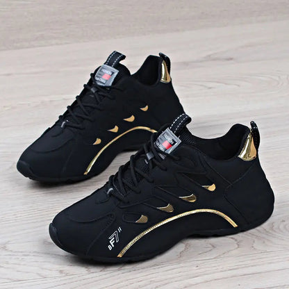 Luxury Men's Sneakers High Quality Leather Casual Shoes for Men Fashion All-match Sport Shoes Platform Comfor Men Running Shoes