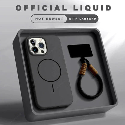 Strong Magnetic Silicone Phone Case | Wireless Charging Compatible for iPhone 12-16 Series