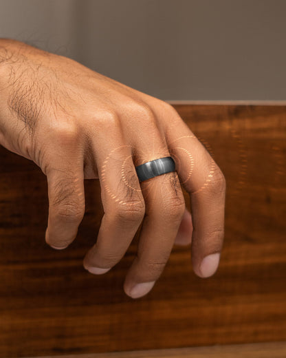 Magnetic Therapy Ring (Gunmetal Gray)