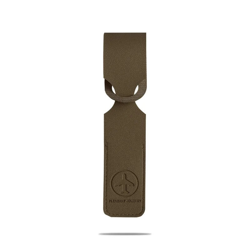 PU Leather Luggage Tag | Creative ID Address Holder for Suitcases and Travel