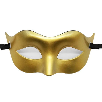 Masquerade Half Face Mask | Elegant Black & White Retro Design