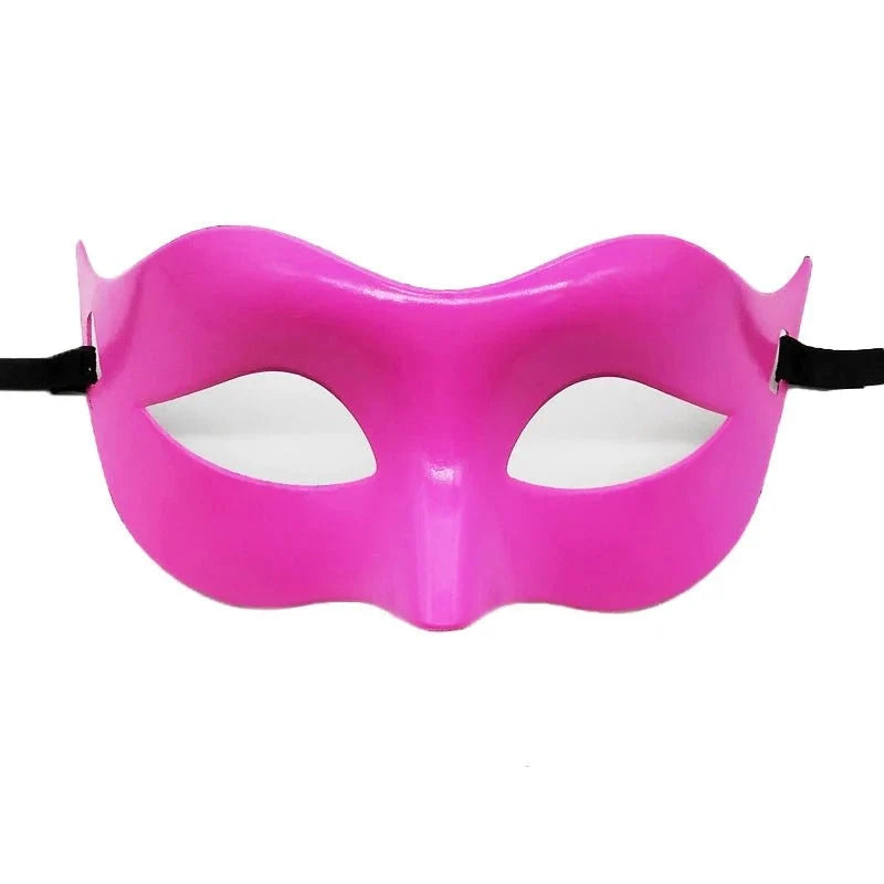 Masquerade Half Face Mask | Elegant Black & White Retro Design
