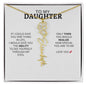 Necklace for Daughter | I Love You - Birth Necklace
