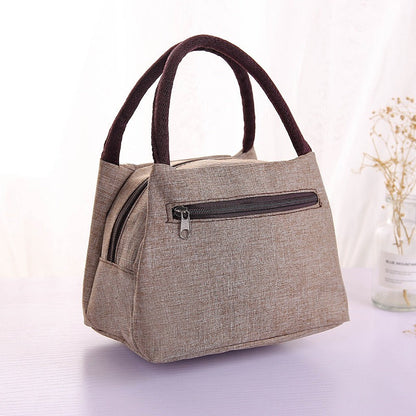New Oxford Cloth Portable Bag Portable Folding Portable Lunch Box Bag Lunch Bag Thermal Insulation Bag Picnic Bag