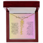 No Rain - No Flowers I Birth Necklace I Name Necklace I Pink