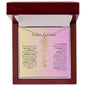 No Rain - No Flowers I Birth Necklace I Name Necklace I Pink