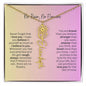 No Rain - No Flowers I Birth Necklace I Name Necklace I Pink