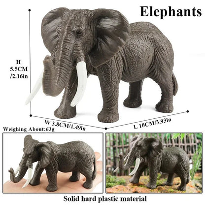 African Elephant Model | Realistic PVC Wildlife Figurine