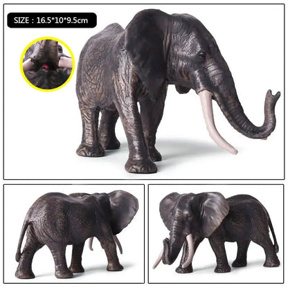 African Elephant Model | Realistic PVC Wildlife Figurine