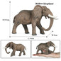African Elephant Model | Realistic PVC Wildlife Figurine