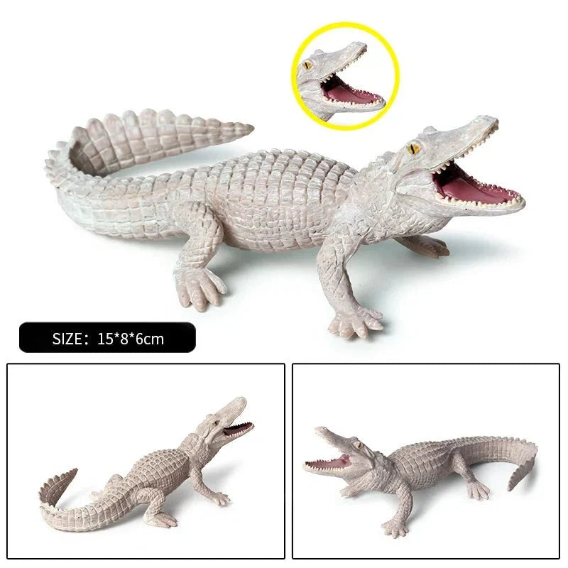 Sarcosuchus Crocodile Action Figure | Hand-Painted Wild Animal Model