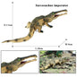 Sarcosuchus Crocodile Action Figure | Hand-Painted Wild Animal Model