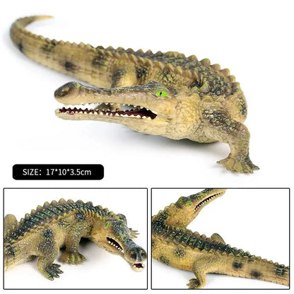 Sarcosuchus Crocodile Action Figure | Hand-Painted Wild Animal Model
