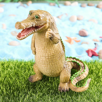 Sarcosuchus Crocodile Action Figure | Hand-Painted Wild Animal Model