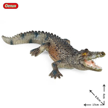 Sarcosuchus Crocodile Action Figure | Hand-Painted Wild Animal Model