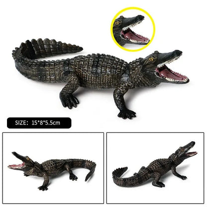 Sarcosuchus Crocodile Action Figure | Hand-Painted Wild Animal Model